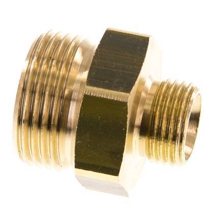 G 1'' x G 1/2'' Espiga doble de latón 16 Bar