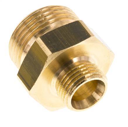 G 1'' x G 1/2'' Espiga doble de latón 16 Bar