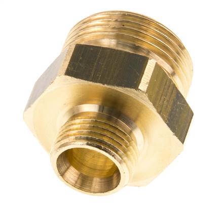 G 1'' x G 1/2'' Espiga doble de latón 16 Bar