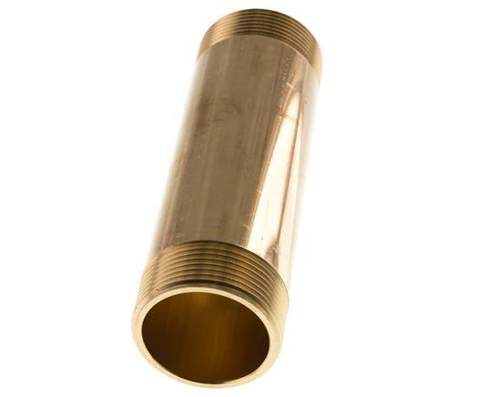 G 1 1/2'' Brass Double Pipe Nipple 16 Bar DIN 2982 - 150mm