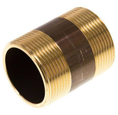 G 1 1/2'' Brass Double Pipe Nipple 16 Bar DIN 2982 - 60mm