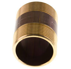 G 1 1/2'' Brass Double Pipe Nipple 16 Bar DIN 2982 - 60mm