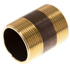 G 1 1/2'' Brass Double Pipe Nipple 16 Bar DIN 2982 - 60mm