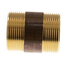 G 1 1/2'' Brass Double Pipe Nipple 16 Bar DIN 2982 - 60mm