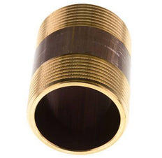 G 1 1/2'' Brass Double Pipe Nipple 16 Bar DIN 2982 - 60mm