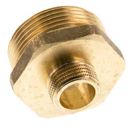 G 1 1/4'' x G 1/2'' Espiga doble de latón 16 Bar