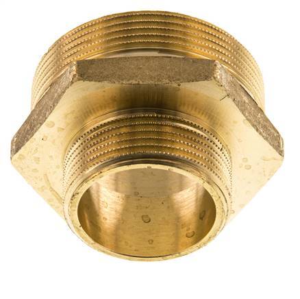 G 2'' x G 1 1/4'' Espiga doble de latón 16 Bar