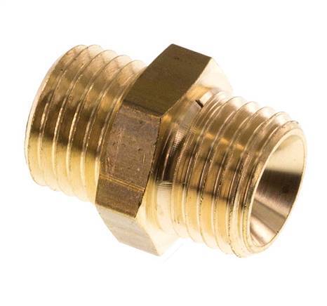 M14x1.5 Brass Double Nipple 16 Bar [2 Pieces]