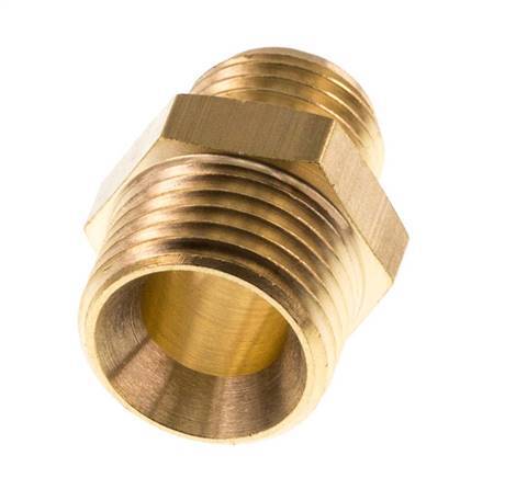 M16x1.5 x G 1/4'' Brass Double Nipple 16 Bar [2 Pieces]