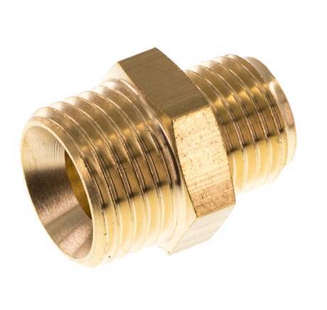 M16x1.5 x G 1/4'' Brass Double Nipple 16 Bar [2 Pieces]