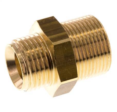 M24x1,5 x G 1/2'' Espiga doble de latón 16 Bar
