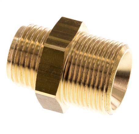 M24x1,5 x G 1/2'' Espiga doble de latón 16 Bar