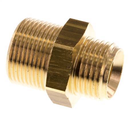 M24x1,5 x G 1/2'' Espiga doble de latón 16 Bar
