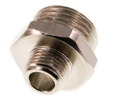 G 1/2'' x G 1/4'' Nickel plated Brass Double Nipple 16 Bar [2 Pieces]