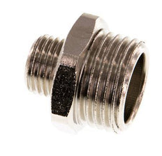 G 1/2'' x G 1/4'' Nickel plated Brass Double Nipple 16 Bar [2 Pieces]