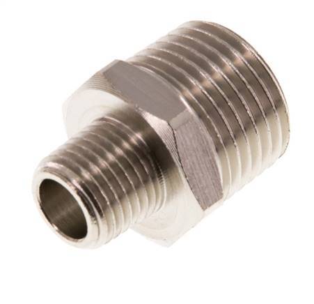 R 1/2'' x R 1/4'' Nickel plated Brass Double Nipple 16 Bar [2 Pieces]