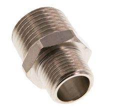 R 1/2'' x R 3/8'' Nickel plated Brass Double Nipple 16 Bar [2 Pieces]
