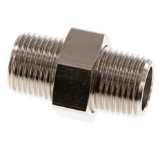 R 1/2'' Nickel plated Brass Double Nipple 3-pieces with Conically sealing 16 Bar