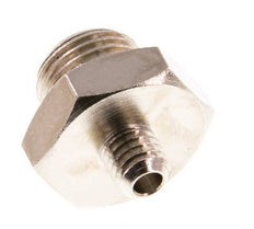 G 1/8'' x M5 Nickel plated Brass Double Nipple 16 Bar [10 Pieces]