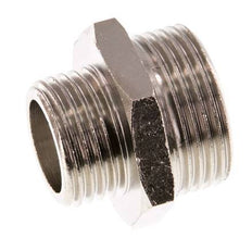 G 3/4'' x G 1/2'' Nickel plated Brass Double Nipple 16 Bar [2 Pieces]