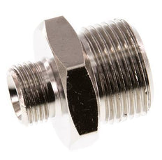 G 3/4'' x G 3/8'' Espiga doble de latón niquelado 16 Bar
