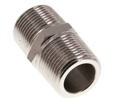 3/4'' NPT x R 3/4'' Latón niquelado Espiga doble 60 Bar