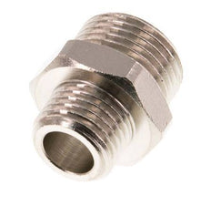 G 3/8'' x G 1/4'' Nickel plated Brass Double Nipple 16 Bar [5 Pieces]
