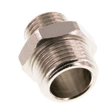 G 3/8'' x G 1/4'' Nickel plated Brass Double Nipple 16 Bar [5 Pieces]