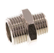 G 3/8'' x G 1/4'' Nickel plated Brass Double Nipple 16 Bar [5 Pieces]