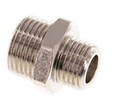 G 3/8'' x G 1/4'' Nickel plated Brass Double Nipple 16 Bar [5 Pieces]