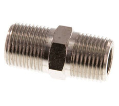 3/8'' NPT x R 3/8'' Latón niquelado Espiga doble 60 Bar