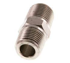 3/8'' NPT x R 3/8'' Latón niquelado Espiga doble 60 Bar