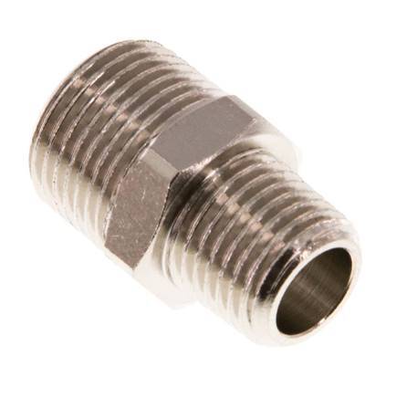 R 3/8'' x R 1/4'' Nickel plated Brass Double Nipple 16 Bar [5 Pieces]