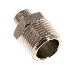 R 3/8'' x R 1/8'' Nickel plated Brass Double Nipple 16 Bar [5 Pieces]