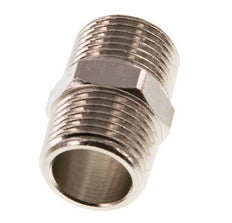 R 3/8'' Nickel plated Brass Double Nipple 16 Bar [5 Pieces]