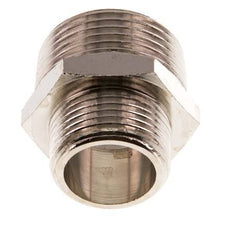 R 1'' x R 3/4'' Espiga doble de latón niquelado 16 Bar