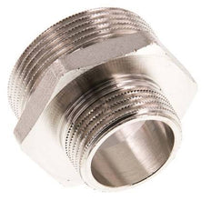 G 1 1/2'' x G 1'' Espiga doble de latón niquelado 16 Bar
