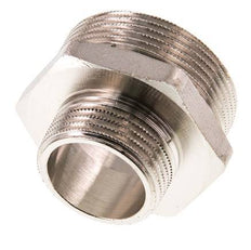 G 1 1/2'' x G 1'' Espiga doble de latón niquelado 16 Bar
