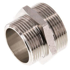 G 1 1/2'' x G 1 1/4'' Espiga doble de latón niquelado 16 Bar
