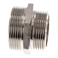 G 1 1/2'' x G 1 1/4'' Espiga doble de latón niquelado 16 Bar