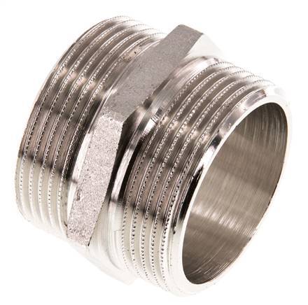 G 1 1/2'' Latón Niquelado Espiga Doble 16 Bar