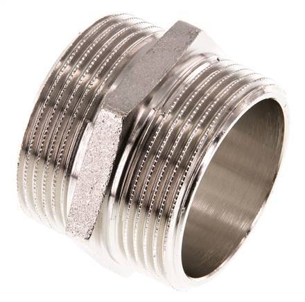 G 1 1/2'' Latón Niquelado Espiga Doble 16 Bar