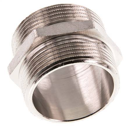 G 1 1/2'' Latón Niquelado Espiga Doble 16 Bar