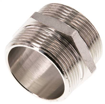 G 1 1/2'' Latón Niquelado Espiga Doble 16 Bar