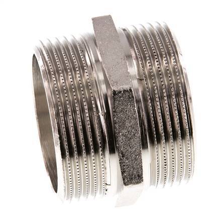 G 1 1/2'' Latón Niquelado Espiga Doble 16 Bar
