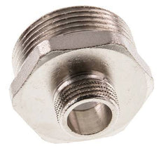 G 1 1/4'' x G 1/2'' Espiga doble de latón niquelado 16 Bar