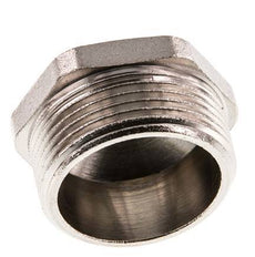 G 1 1/4'' x G 1/2'' Espiga doble de latón niquelado 16 Bar