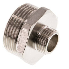 G 1 1/4'' x G 1/2'' Espiga doble de latón niquelado 16 Bar