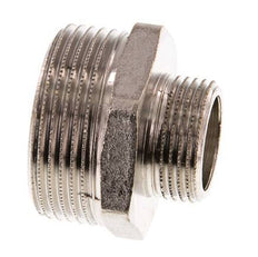 G 1 1/4'' x G 3/4'' Espiga doble de latón niquelado 16 Bar