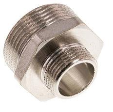 G 1 1/4'' x G 3/4'' Espiga doble de latón niquelado 16 Bar